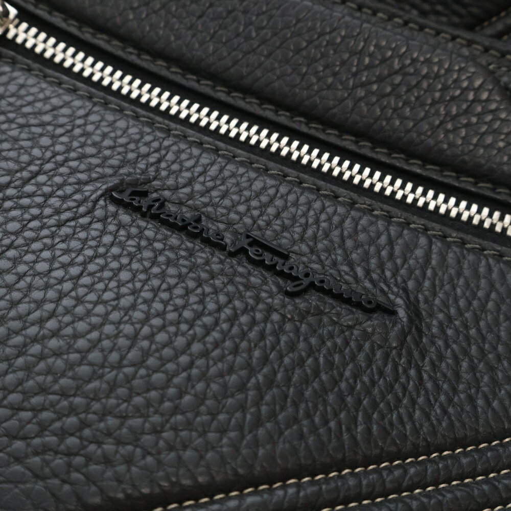 Salvatore Ferragamo Patchwork Leather Backpack Bl… - image 5